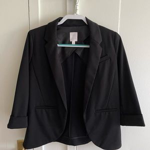 Black Blazer with cropped sleeves